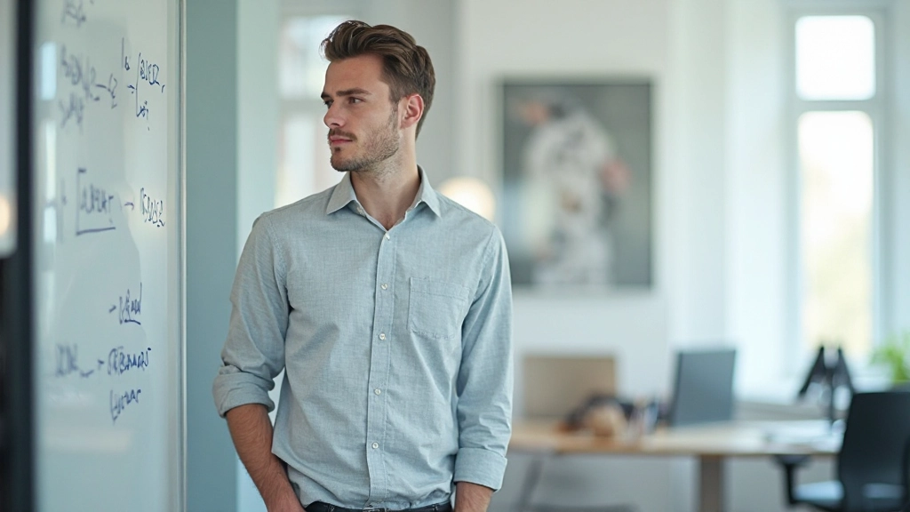 Luminantie formule en contrast berekening weergegeven op whiteboard